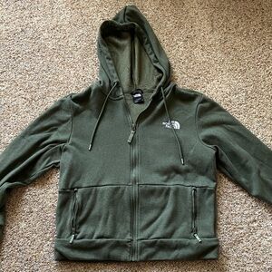 The North Face Olive Full-Zip Hoodie